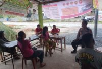 KAPOLSEK KEMUNING TURUN LANGSUNG LAKUKAN COOLLING SYSTEM DENGAN DDS KE DESA LUBUK BESAR