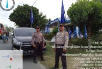 Polres Langkat Mengamankan Giat Kampanye Pemilu 2024