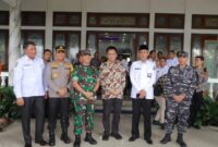Wabup Tanjabbar Bersama Forkopimda Sambut Kunker Pangdam II/Sriwijaya