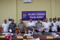 Polres Langkat Rilis Ungkap Kasus Selama Bulan Januari 2024.