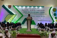 Sukses Gelar Khotmil Qur’an, Kepala SMPN1 Sampang Berharap Pembelajaran Al-Qur’an Dengan Metode Ummi Bisa Diperdakan.