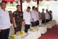 Pemkab Langkat Mengikuti Simulasi Pemungutan Suara yang di Gelar KPU Langkat