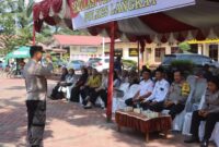 Persiapan Menghadapi Puncak Pemilu 2024, Kapolres Langkat Pimpin Simulasi PAM TPS