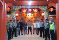 Kunjungan Kapolres Langkat Dalam Rangka Pengamanan Imlek 2024 di Vihara Avalokitesvara