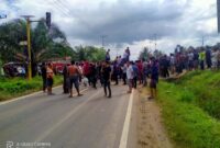 Aksi Demonstrasi Di Muratara Membara,Anggota KPU Dipukul Massa