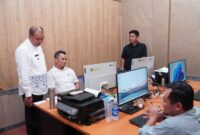 Pj. Bupati Langkat Faisal Hasrimy, Sidak ke Ruangan Para Kabag di Setdakab