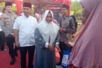 Bupati Bengkalis Kasmarni melaksanakan Syafari Ramadhan di Kecamatan Rupat Utara di mesjid As Salam Desa Tanjung Medang