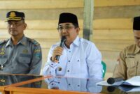 Pastikan Distribusi Tepat Sasaran, Bupati Tanjabbar Tinjau Oprasi Pasar Gas Melon Di Betara Kanan 