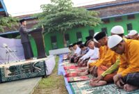 Lapas Kelas IIA Gunakan Lapangan Blok D Laksanakan Shalat Idul Fitrih 1445 Hijriyah