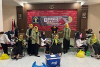 Menyambut Hari Bakti Pemasyarakatan Ke 80, Lapas Pamekasan Gelar kegiatan donor darah di aula Lapas Kelas IIA