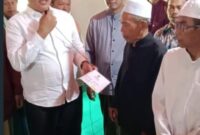 Acara Haul K. H. Hasanudin Subkhi Masyadi Dihadiri Wabub H. Hairan S.H Sekaligus Memberikan Bantuan Pada Anak Yatim