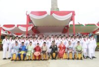 Bupati Tanjabbar Pimpin Upacara Harla Pancasila 2024