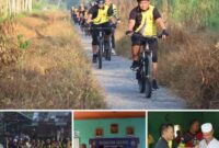 Sambut HUT Bhayangkara Ke-78, Polres Tanjab Barat Gelar Gowes 78 Km dan Bagi Bansos