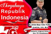 Kepala Kantor Imigrasi Kelas II Non TPI Pamekasan Mengucapkan Selamat Hari Kemerdekaan ke-79