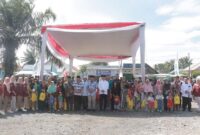 Bupati Tanjung Jabung Barat Tinjau Pasar Murah di Desa Sri Agung dan Serahkan Berbagai Bantuan