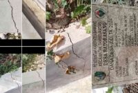 Keretakan Fatal Proyek Drainase di Desa Baturasang Diduga Korupsi Anggaran