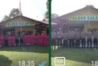 Kunjungan Kerja Kapolres Langkat ke Polsek Salapian