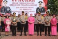Upacara Sertijab Kabag Ren dan Pelepasan Purna Tugas Personil Polres Langkat Berlangsung Khidmat