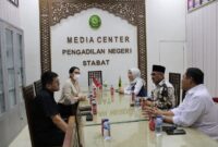 Pimpinan Sementara DPRD Langkat Silaturahmi ke PN Stabat