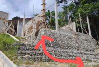 Di prediksi Pembangunan Pondasi Gedung SMK N 2 Tidak Bertahan Lama, Karena di Bangun diatas Bronjong