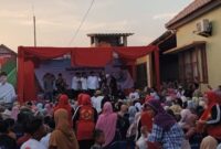 Ribuan Emak-Emak di Desa Sepeken, Dukung achmad Fauzi wangsojudo kepemimpinannya pada periode kedua melalui tagline “Bismillah Melayani”