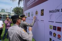 Kapolres Langkat Hadiri Apel Siaga Pengawasan Pilkada Serentak 2024