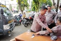 Sie Dokkes Polres Langkat Cek Kesehatan Personel yang Bertugas di PPK