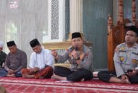 Pasca Pilkada Kapolres Langkat, Laksanakan Jumat Curhat Di Mesjid Al- Istiqomah Stabat