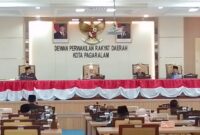 DPRD Kota Pagar Alam Menggelar Rapat Paripurna XVII Pembentukan Peraturan Daerah