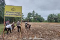 Polsek Besitang Polres Langkat Manfaatkan Lahan Kosong, Dukung Program Ketahanan Pangan