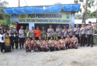 Kapolres Langkat Kunjungi Pos Pengamanan Nataru