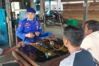 Sambangi Masyarakat Nelayan, Personil Satuan Polairud Polres Langkat