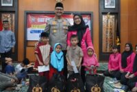 Memuliakan anak Yatim, Kapolres Langkat Buka Puasa bersama anak yatim.