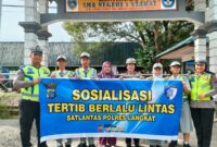 Sat Lantas Polres Langkat Laksanakan sosialisasi Tertib Berlalu Lintas untuk Masyarakat