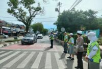Sat Lantas Polres Langkat Laksanakan sosialisasi Tertib Berlalu Lintas untuk Masyarakat