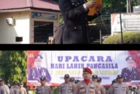 Wakapolres Langkat Pimpin Upacara Hari Lahir Pancasila di Mapolres Langkat