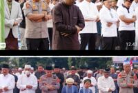 Jalin Kedekatan, Kapolres Langkat Gelar Sholat Idul Adha Bersama Masyarakat