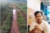 Jalan Rusak Parah di Desa Gelugur Kecamatan Batuan, Pemdes Terkesan Tutup Mata