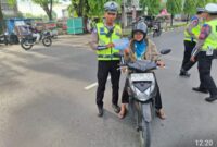 Operasi Patuh Toba 2025, Subsatgas Preventif Polres Langkat Melaksanakan Penyuluhan Lalu Lintas