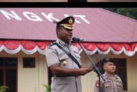 Polres Langkat Gelar Upacara Peringatan Hari Juang Polri ke-80