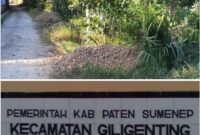 Dua Proyek Jalan Dana Desa Aenganyar Mangkrak, Camat Giligenting Bungkam — Dugaan Penyimpangan Kian Menguat