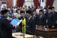 Pengucapan sumpah janji penggantian antara waktu masa jabatan anggota DPRD periode 2024-2029