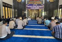 Perkuat Mental dan Spiritual Anggota, Polres Sumenep Gelar Binrohtal di Masjid Wali Songo