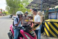 Satlantas Polres Sumenep dan Duta Lalu Lintas 2025 Gelar Edukasi Keselamatan di Jalan Raya