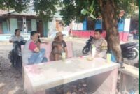 BHABINKAMTIBMAS POLSEK PANGKALAN BRANDAN SAMBANGI WARGA DESA LUBUK KERTANG AJAK