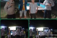Bhabinkamtibmas Desa Sei Siur Laksanakan Patroli Malam dan Sambang Warga di Pos Kamling