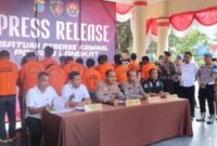 Sat Reskrim Polres Langkat Ungkap 13 Kasus Kriminal Menonjol