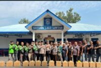 Jumat Berkah Sat Lantas Polres Langkat: Edukasi, Doa, dan Kepedulian untuk Pengemudi Ojek Online