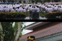 Kabag Ren Polres Langkat Bertindak Sebagai Inspektur Upacara Bendera Peringati Hari Pahlawan di SMK Negri 1 Stabat