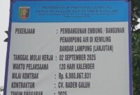 Pekerjaan Embung Oleh CV.Raden Galuh Di Prediksi Jalan Ditempat